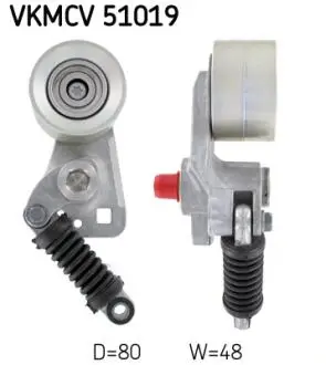 Ролик з натяжителем APV2458 D = 80, W = 48 SKF VKMCV 51019