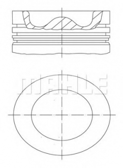 Поршень VOLVO FH12 D12A 131.0 MAHLE KNECHT 038 43 00 (фото 1)