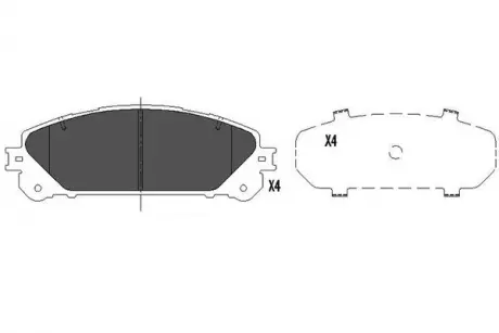 Колодки тормозные KAVO KBP-9116