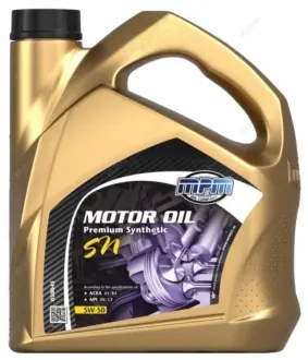 Моторне масло Premium Synthetic SN / 5W50 / 4л. / (ACEA A3 / B4, API CF / SN) MPM 05004S