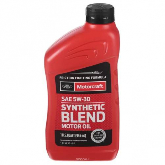 Масло моторное Motorcraft Synthetic Blend 5W-30 (1 л) FORD Xo5w30qsp