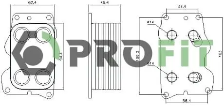 Радиатор масляный PROFIT 1745-0011