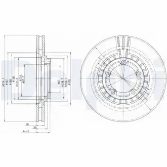 Тормозной диск Delphi BG4134