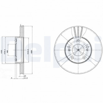 Тормозной диск Delphi BG2682