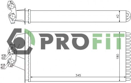 Радиатор печки PROFIT 1760-0309