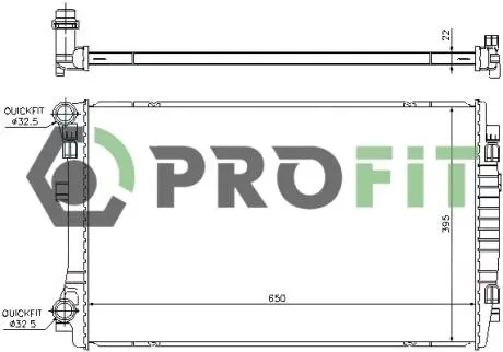 Радиатор охлаждения PROFIT 1740-0037