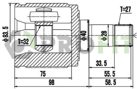 ШРУС PROFIT 2810-2066 (фото 1)