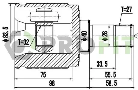 ШРУС PROFIT 2810-2066