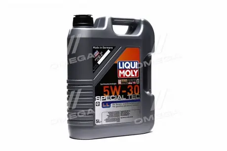 Моторное масло SAE 5W-30 SPECIAL TEC LL (API SL / CF, ACEA A3-04 / B4-04) 5л LIQUI MOLY 8055