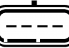 Расходомер воздуха (4 конт.) CITROEN NEMO / FORD FIESTA VI 1.4D 01- HELLA 8ET009142-111 (фото 2)