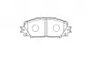 Колодки гальмівні передні Prius 09- KBP-9140