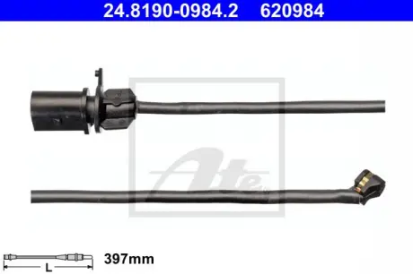 Датчик износа колодок ATE 24.8190-0984.2