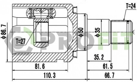 ШРУС PROFIT 2810-2086