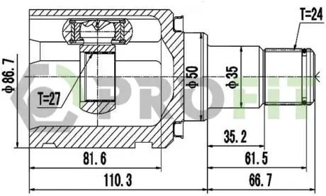 ШРУС PROFIT 2810-2086