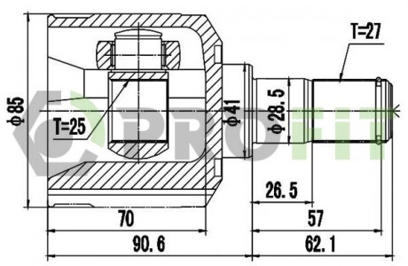 ШРУС PROFIT 2810-2067