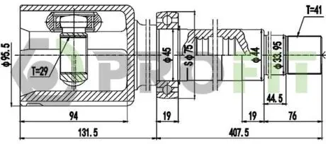 ШРУС PROFIT 2810-2058 (фото 1)