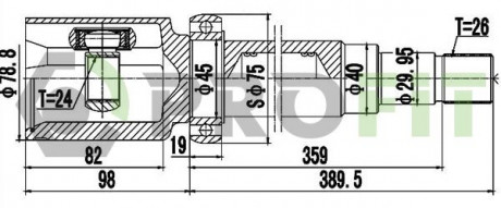 ШРУС PROFIT 2810-2055