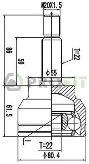 ШРУС PROFIT 2710-3051