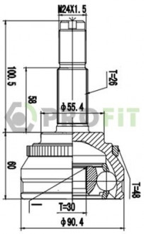 ШРУС PROFIT 2710-3052