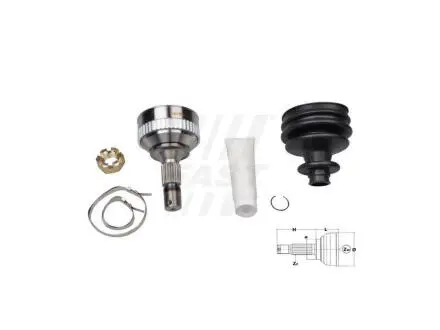 ШРУС наружный CITROEN BERLINGO 96-08, C4 (B7) 11-16, Xsara Picasso 99-10, BERLINGO (MF) 03-11 FAST FT25088K