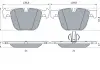 Комплект тормозных колодок с 4 шт. дисков BOSCH 0986424612 (фото 5)