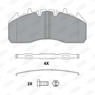 Тормозные колодки, дисковые BERAL BCV29174BK (фото 1)