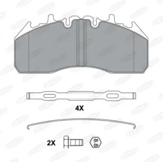 Тормозные колодки, дисковые BERAL BCV29174BK (фото 1)