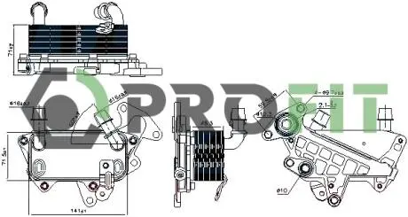 Радиатор масляный PROFIT 1745-0066 (фото 1)