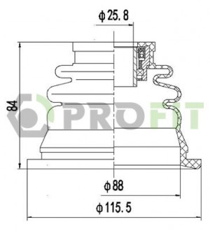 Пыльник ШРУС PROFIT 2810-0030 XLB
