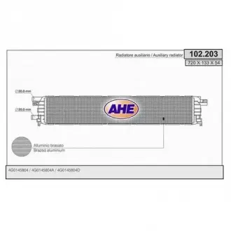 Радиатор VAG 4G0145804D