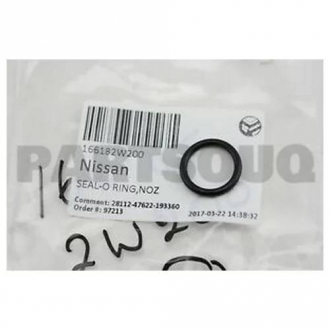 Кольцо форсунки инжектора NISSAN 166182W200