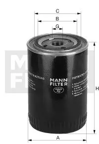 Фильтр масляный MANN W 811/80 = W 817/80