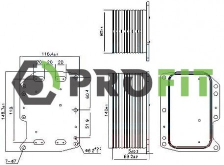 Радиатор масляный PROFIT 1745-0073