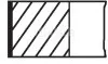 Комплект поршневых колец RENAULT / DACIA &quot;1,4-1,6&quot; 04 &gt;&gt; MAHLE KNECHT 02215N1 (фото 1)