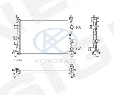 Радиатор Signeda RA13533Q