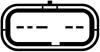 Регулятор потоку повітря (6 конт.) FORD FIESTA V / PEUGEOT 206, 207 1.4D 01- HELLA 8ET009142-391 (фото 2)