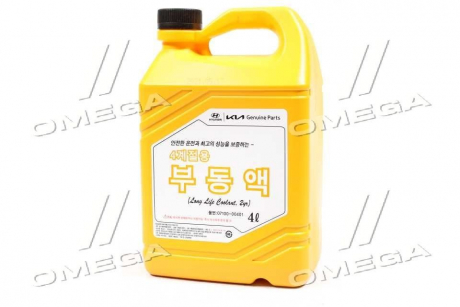 Антифриз концентрат 4 л Hyundai Long Life Coolant (красный) Mobis MOBIS (KIA, Hyundai) 07100-00401