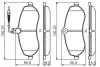 Тормозные колодки дисковые CITROEN / FIAT / PEUGEOT Jumpy / Scudo / Expert &quot;F&quot; 07 &gt;&gt; BOSCH 0986495460 (фото 1)