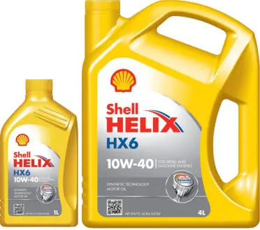 Масло моторное Helix HX6 10W-40 (1 л) SHELL 550039790
