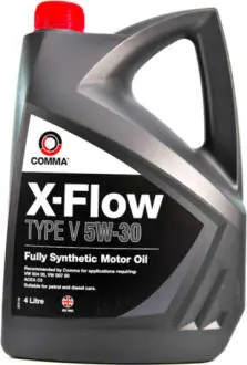 Масло моторное X-Flow Type V 5W-30 (4 л) COMMA XFV4L