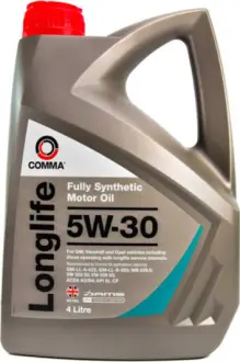 Масло моторное Longlife 5W-30 (4 л) COMMA GML4L