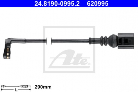 Датчик износа тормозных колодок ATE 24819009952 (фото 1)