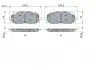 Колодки тормозные дисковые BOSCH 0986424429 (фото 5)