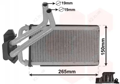 Радиатор печки Van Wezel WEZ07006140