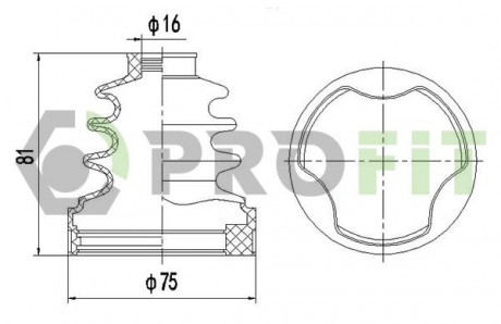 Пыльник ШРУС PROFIT 2810-0031 XLB