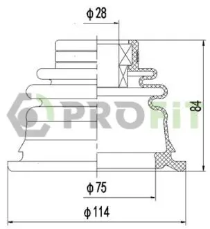 Пильник ШРУС PROFIT 2810-0029 XLB (фото 1)