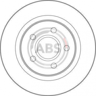 Тормозной диск зад. Connect 02- (278x11) A.B.S 17418 (фото 1)