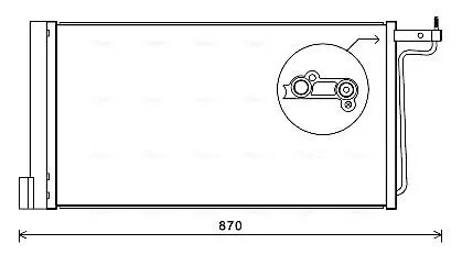 Радиатор кондиционера FORD (AVA) AVA COOLING FD5485D