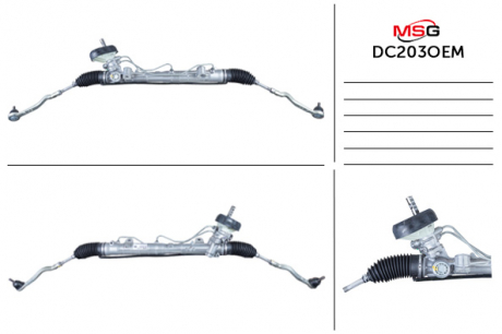 Рулевая рейка с ГУР новая DACIA LOGAN 2012-, RENAULT LOGAN 2012-, DACIA DOKKER 2012- Jtekt DC203OEM