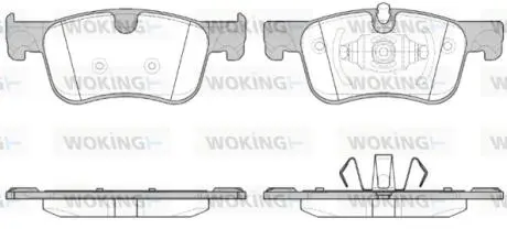Тормозные колодки передние C4 Picasso new (торм. Диск 283mm) Woking P14803.00